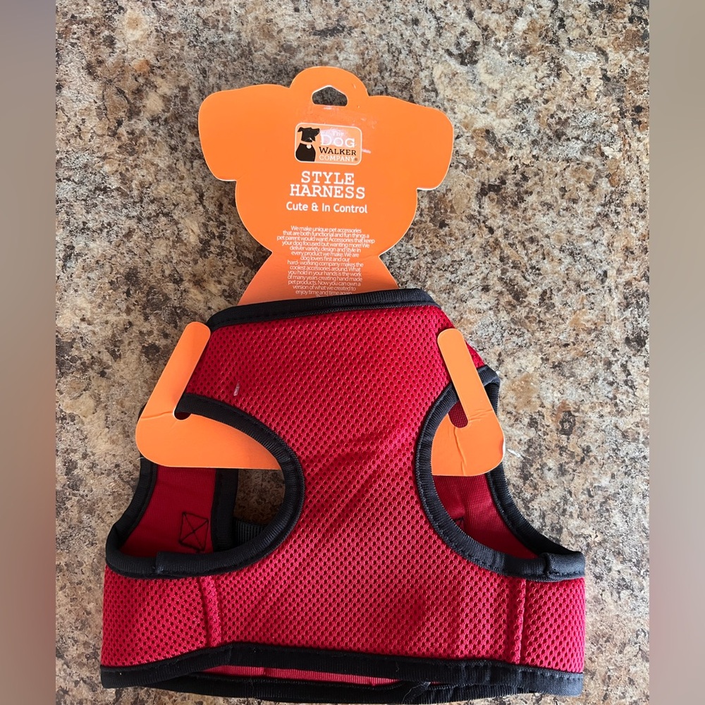 Elite Pet The Dog Walker Company Red Mesh Style Harness (Size M) - Picture 2 of 2